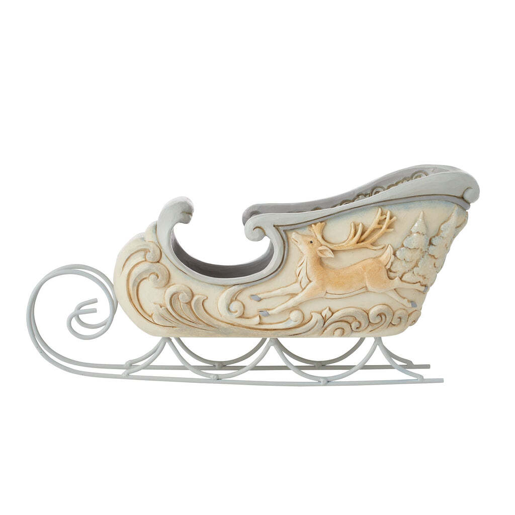HEARTWOOD CREEK WOODLAND SLEIGH CENTERPIECE 30CM