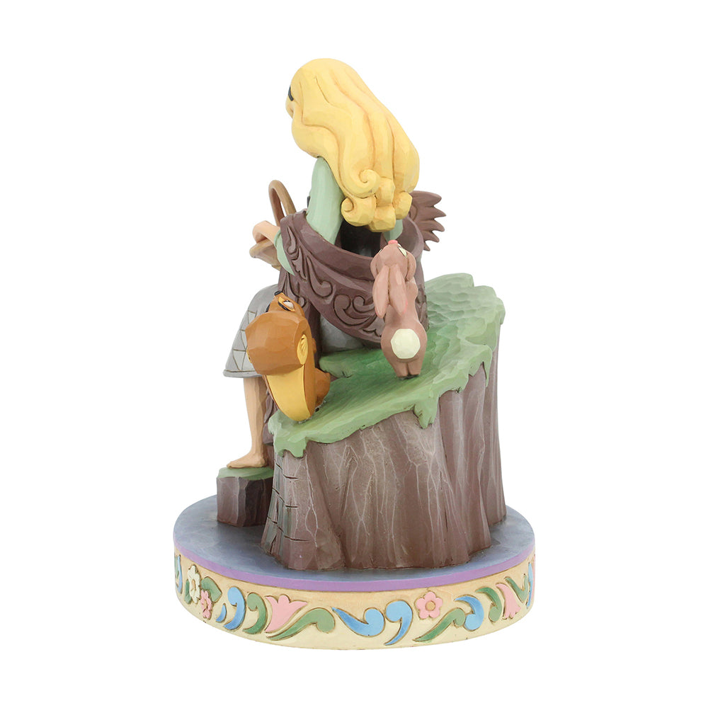 DISNEY TRADITIONS BY JIM SHORE SLEEPING BEAUTY 60TH ANNIVERSARY WITH ANIMALS 20CM