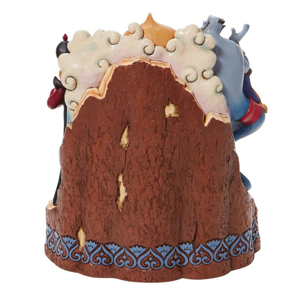 DISNEY TRADITIONS BY JIM SHORE CARVED BY HEART ALADDIN ALL MAIN CHARACTERS 19.5CM