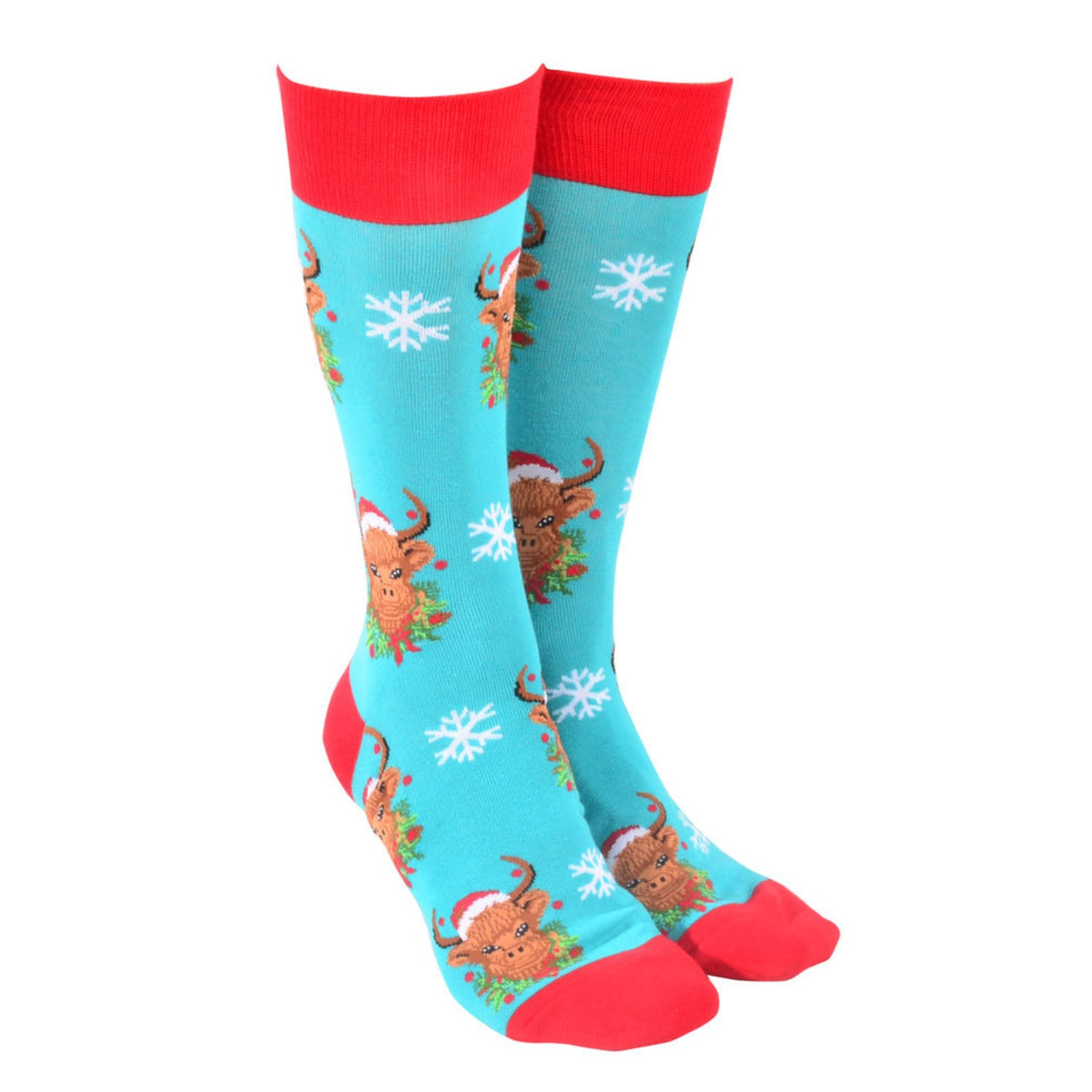 Sock Society Christmas Highland Cow