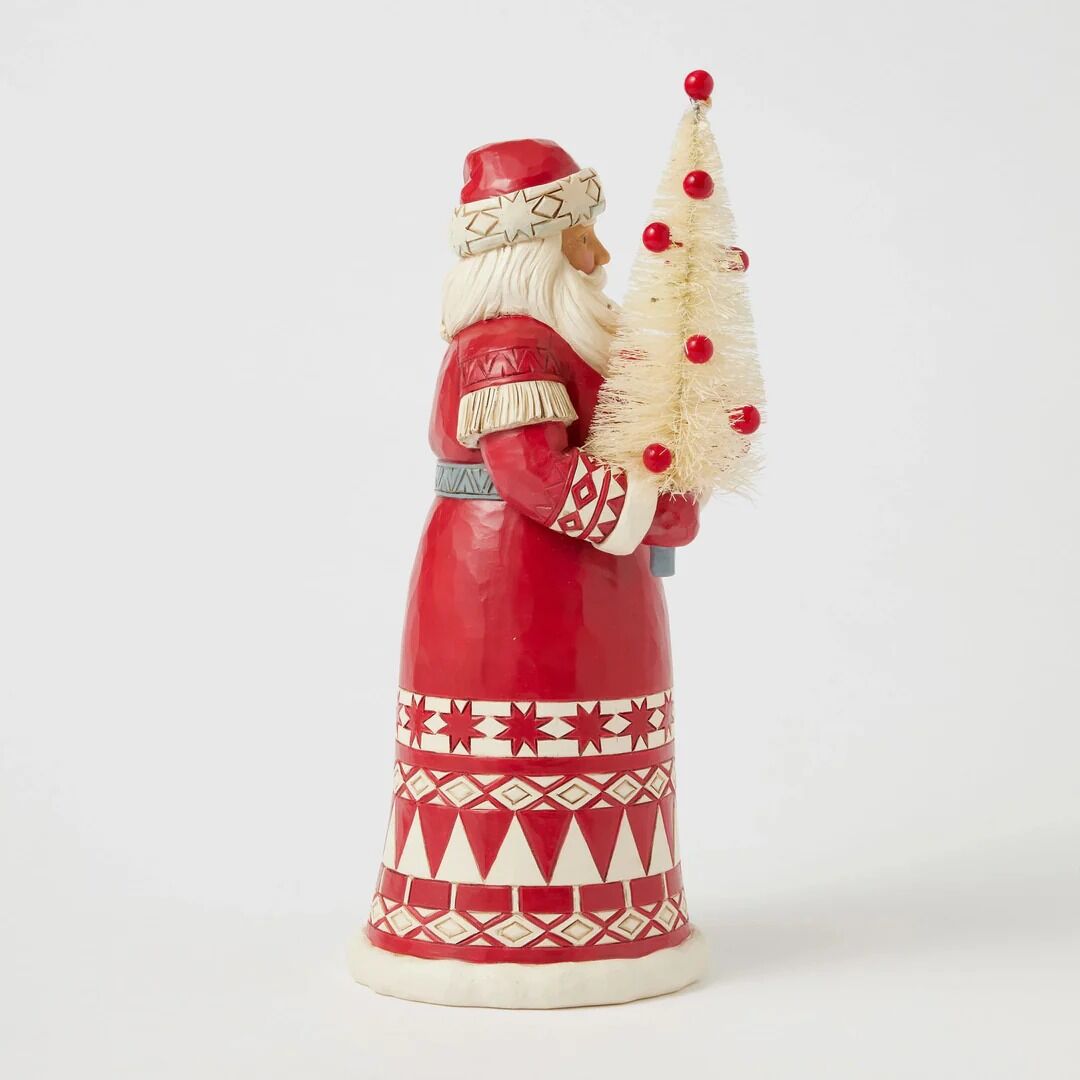Heartwood Creek By Jim Shore Nordic Noel Santa With Sisal Tree Figurine