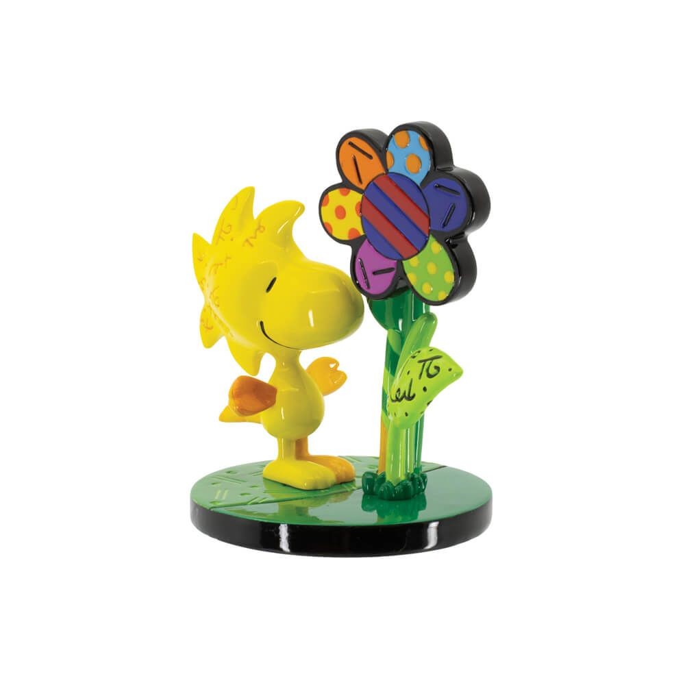 Peanuts By Britto Woodstock Flower Mini Figurine