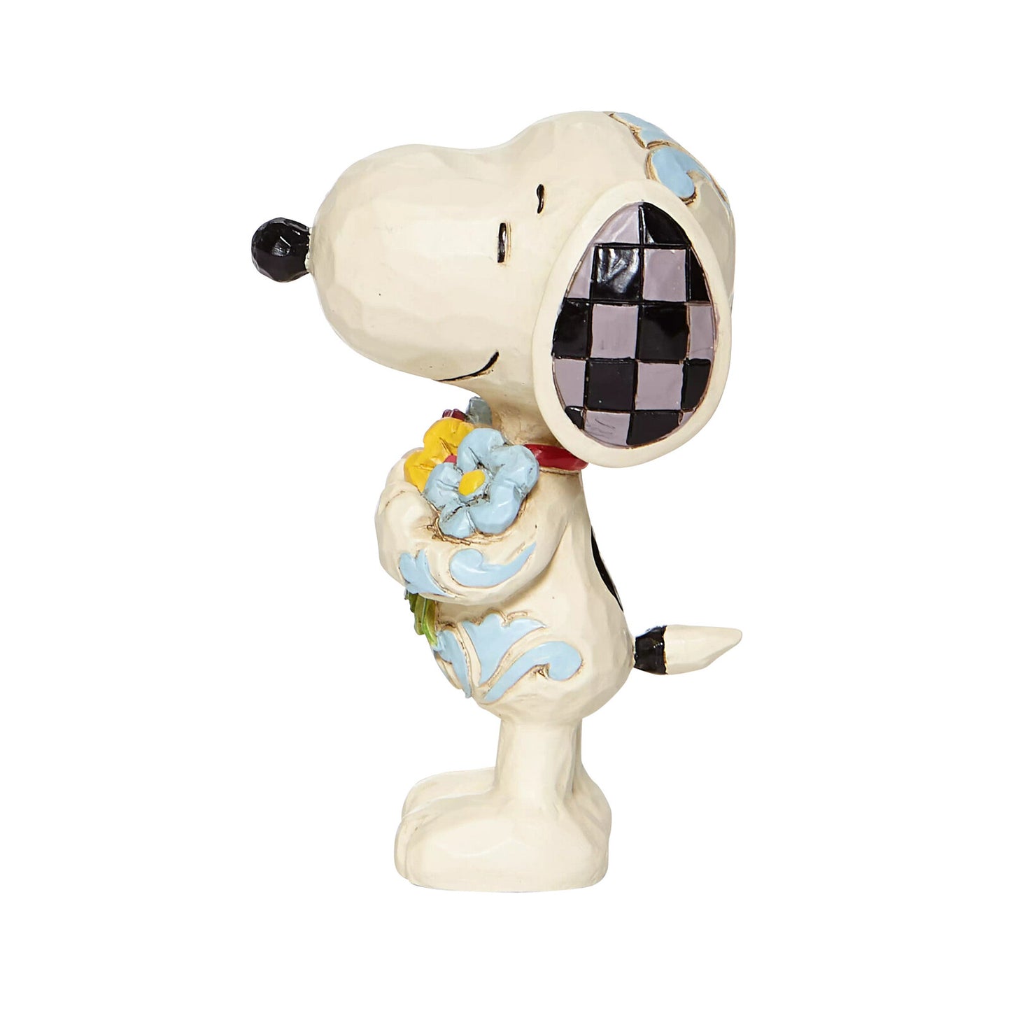 PEANUTS BY JIM SHORE MINI SNOOPY WITH FLOWERS
