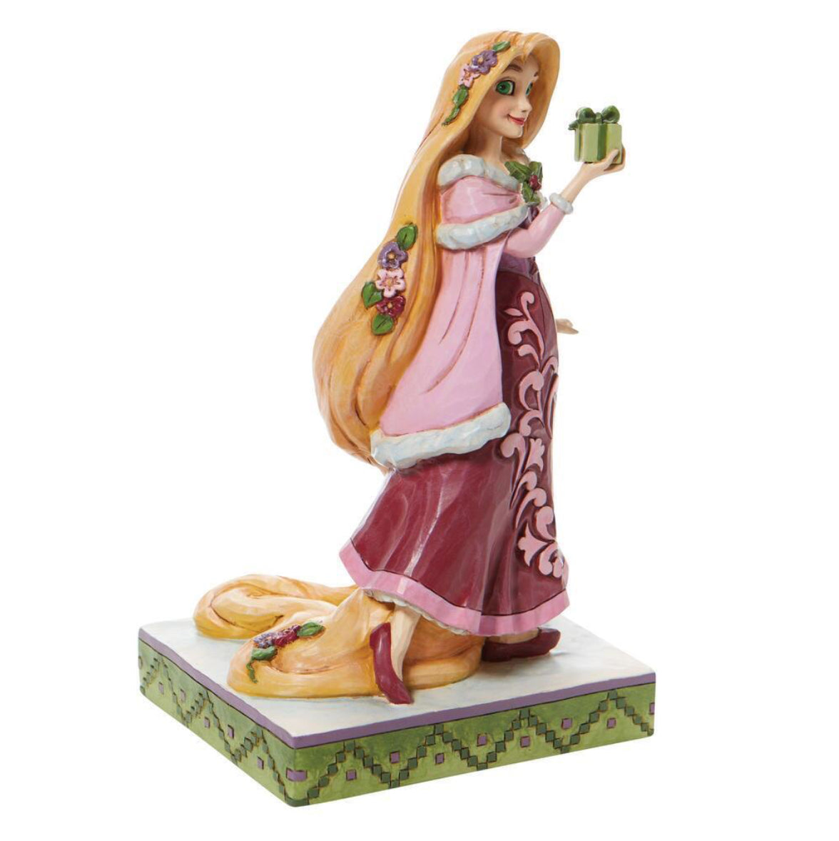 DISNEY TRADITIONS BY JIM SHORE CHRISTMAS RAPUNZEL WITH GIFT