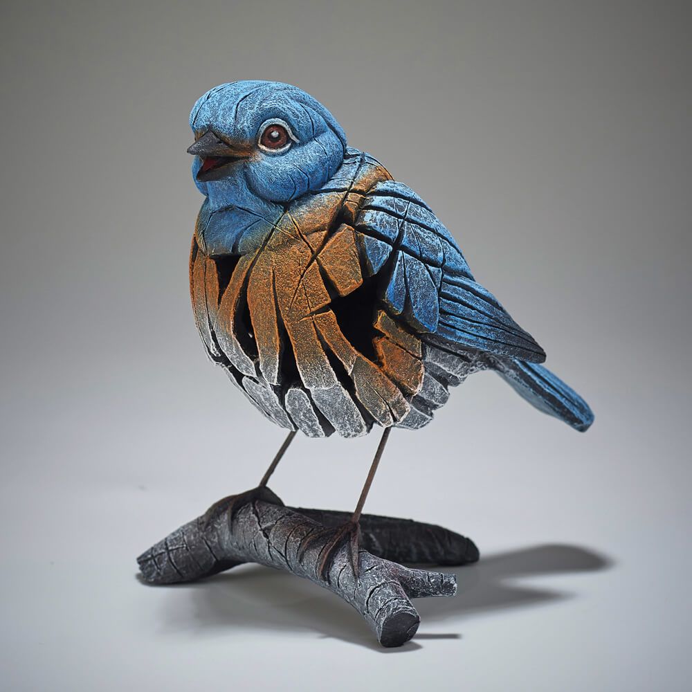 EDGE SCULPTURE WESTERN BLUEBIRD FIGURE
