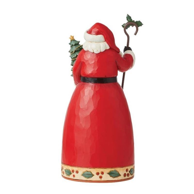 Heartwood Creek By Jim Shore Highland Glen Santa With Tree Cane Figurine
