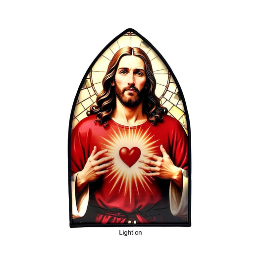 DIVINE SERIES LED PLAQUE SACRED HEART JESUS