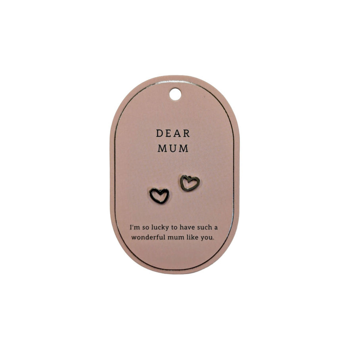 SWEETHEART MUM SILVER EARRINGS