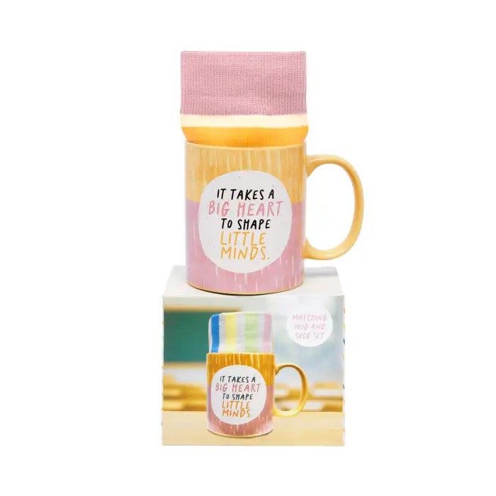 Teacher Mug & Sock Set Big Heart