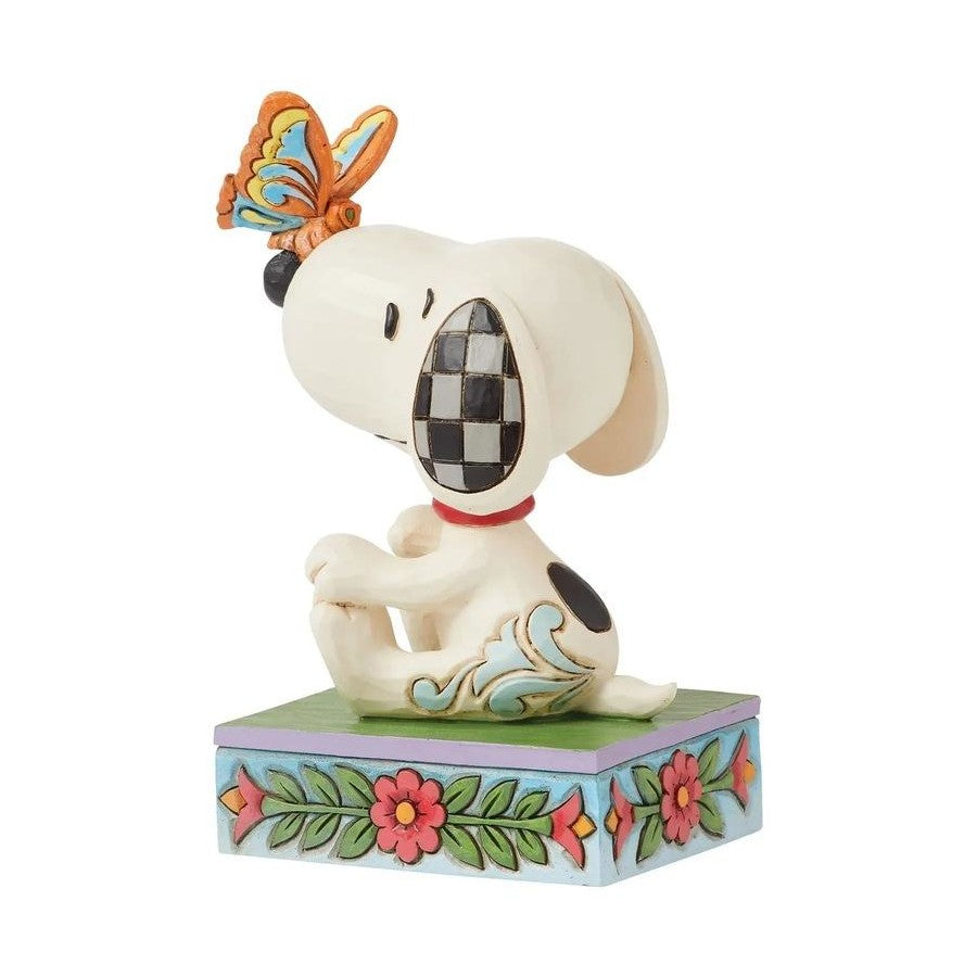 PEANUTS BY JIM SHORE MINI SNOOPY WITH BUTTERFLY