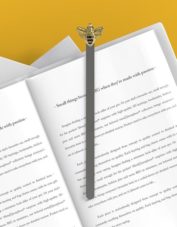 METALMORPHOSE BOOKMARK HONEY BEE