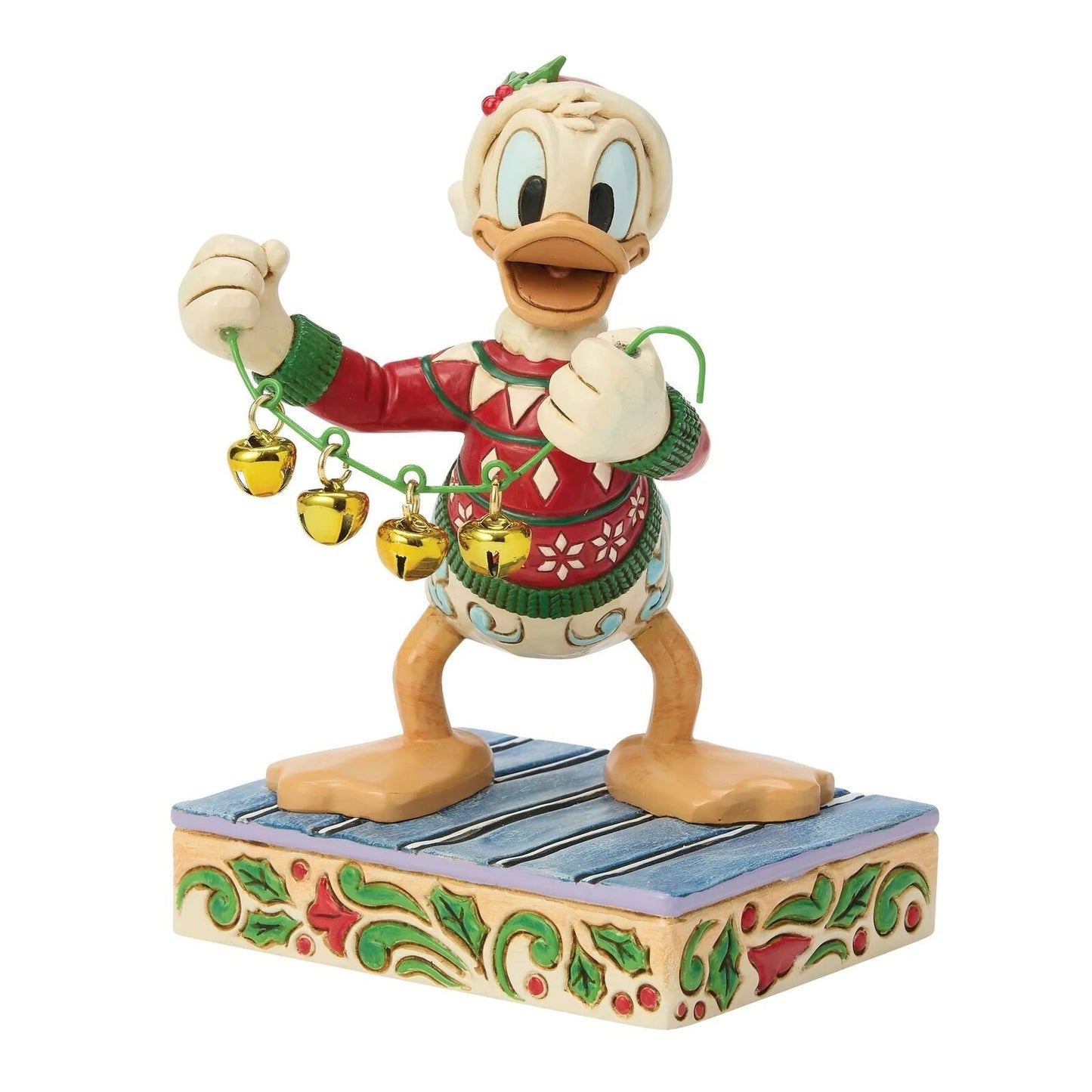 DISNEY TRADITIONS BY JIM SHORE CHRISTMAS DONALD DUCK WITH BELLS