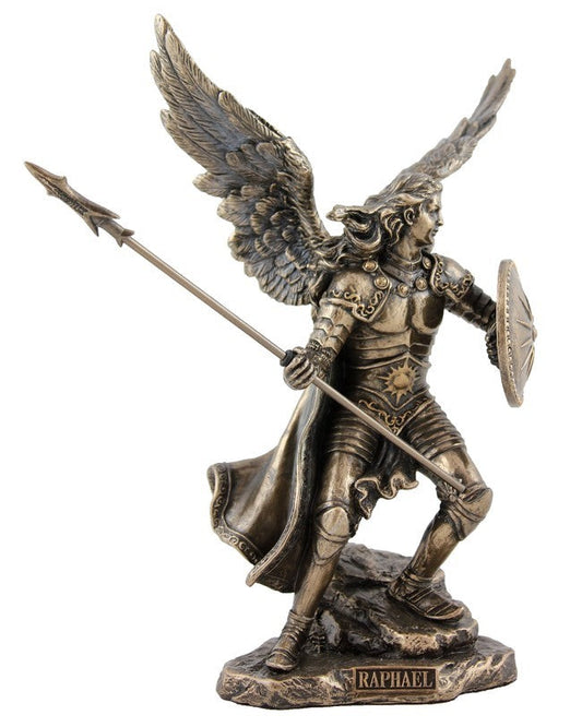 VERONESE DESIGNS BRONZE ARCHANGEL RAPHAEL SMALL