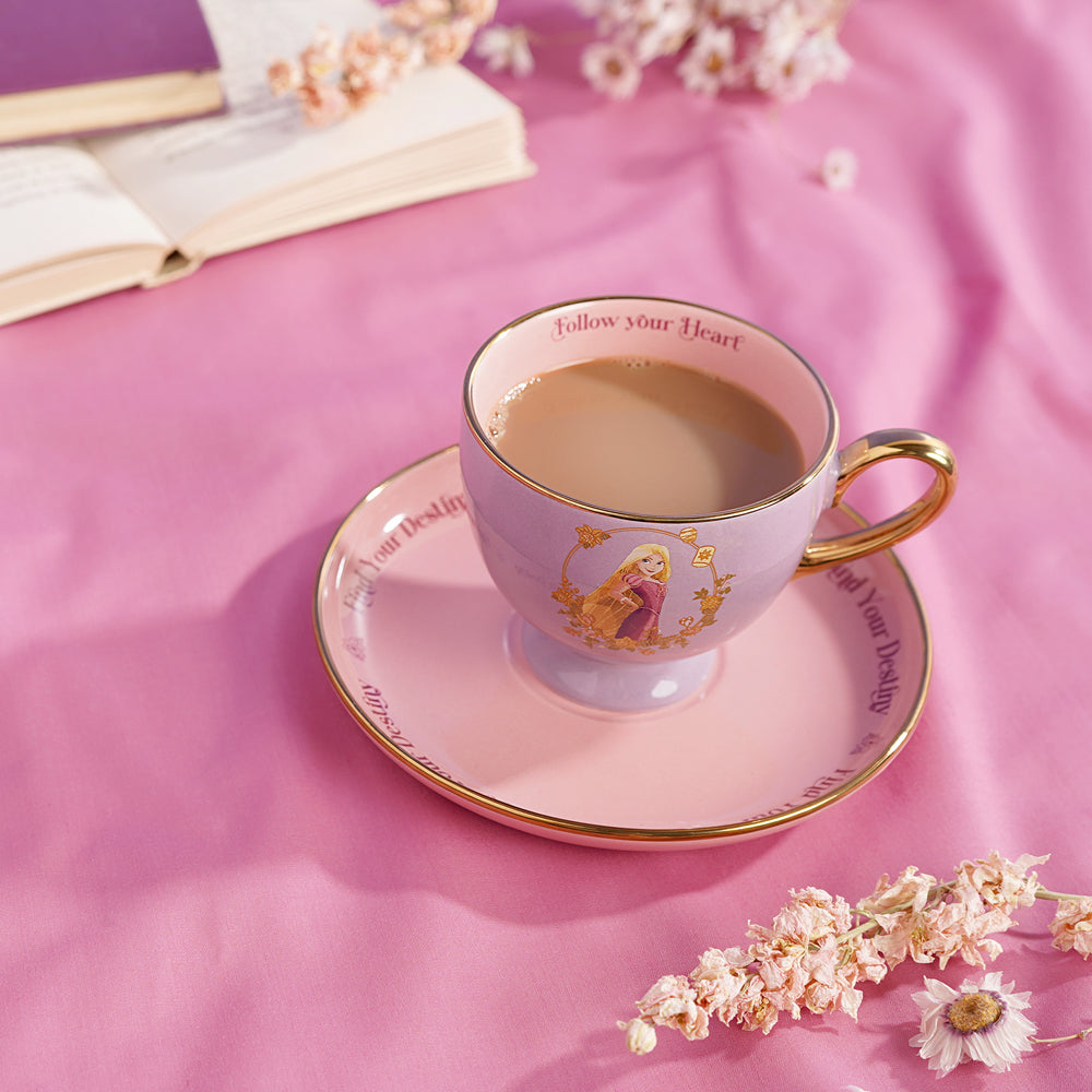 DISNEY PRINCESS TEA CUP & SAUCER SET RAPUNZEL