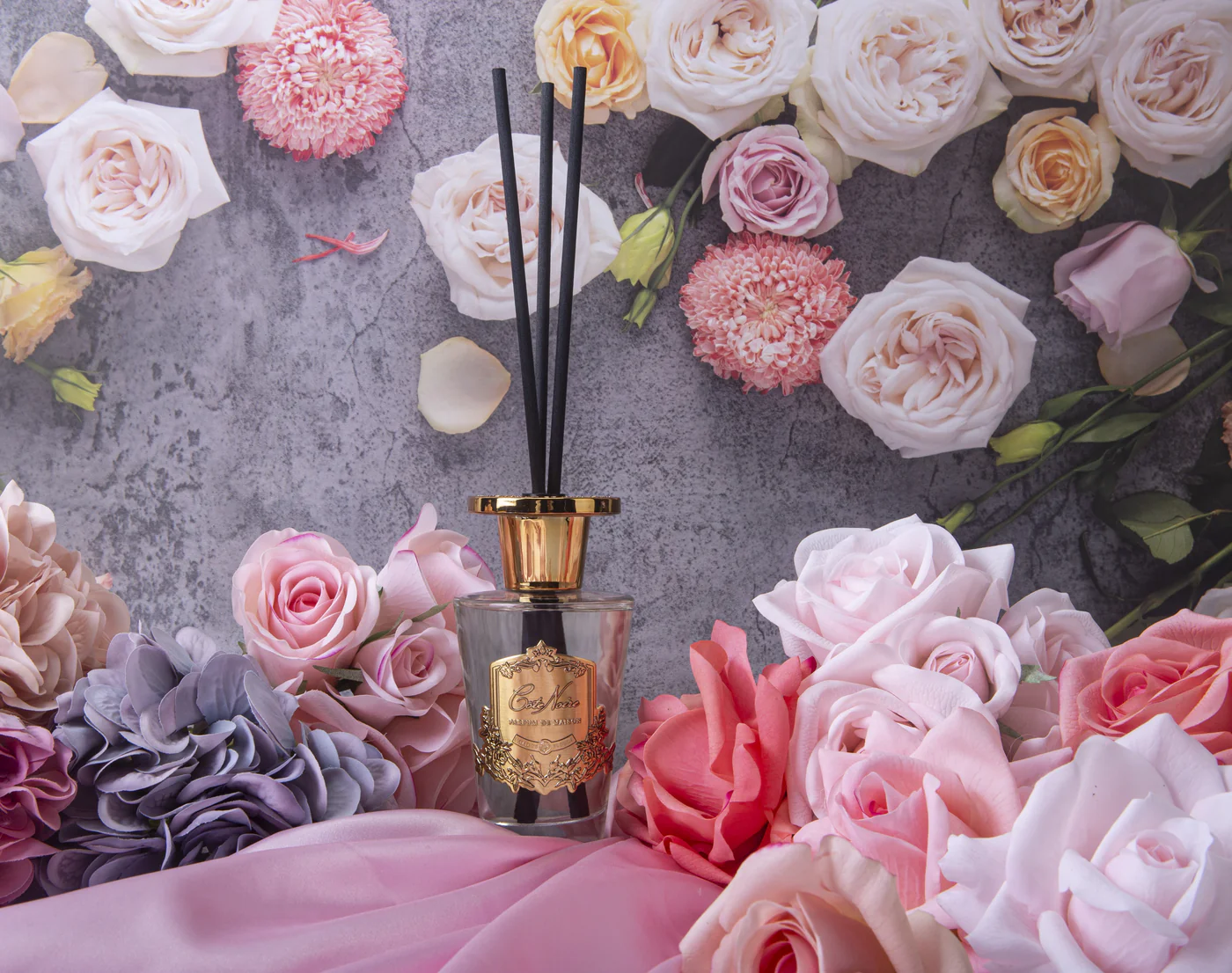 Cote Noire 150ml Gold Diffuser Charente Rose