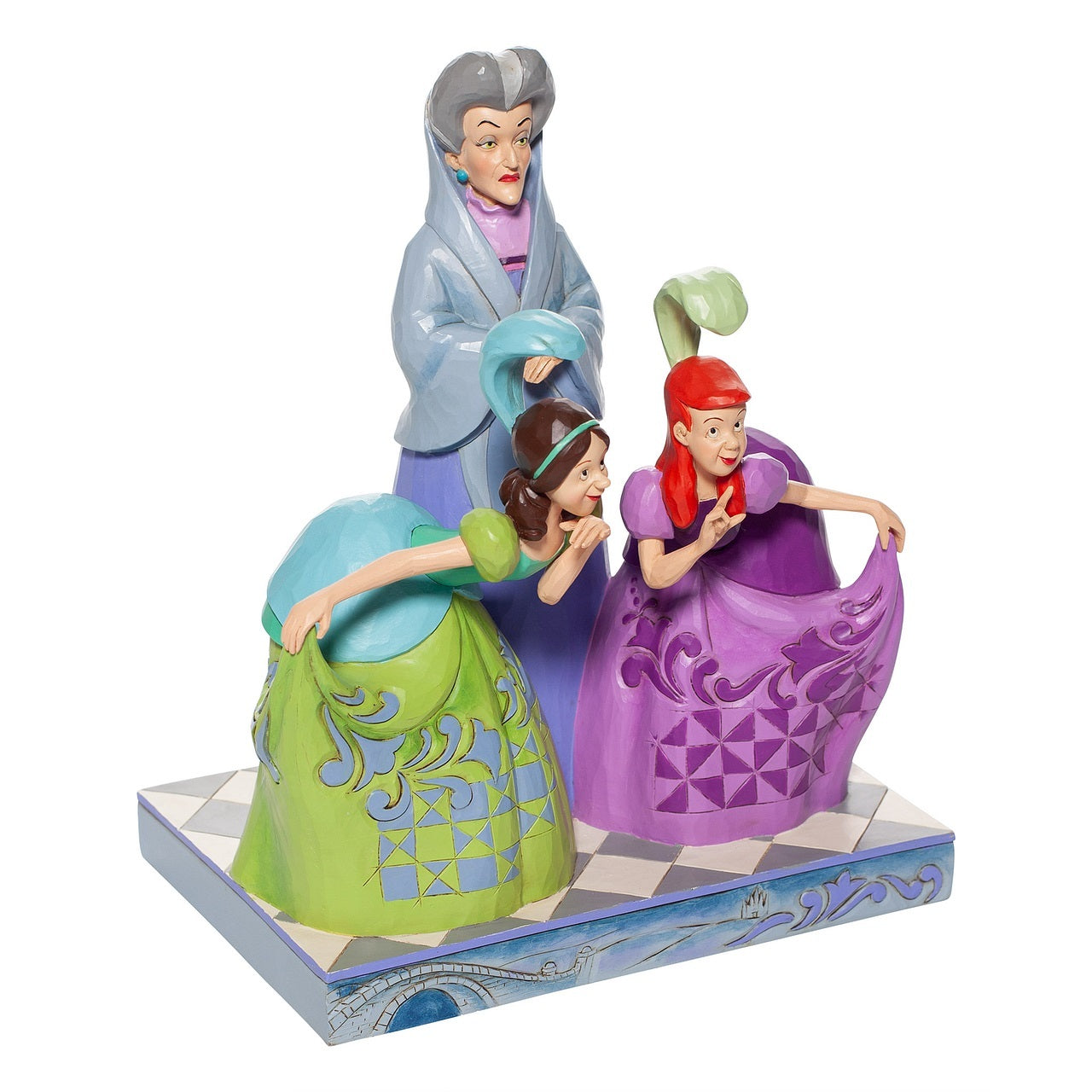 DISNEY TRADITIONS BY JIM SHORE LADY TREMAINE, ANASTASIA & DRIZELLA 21.5CM