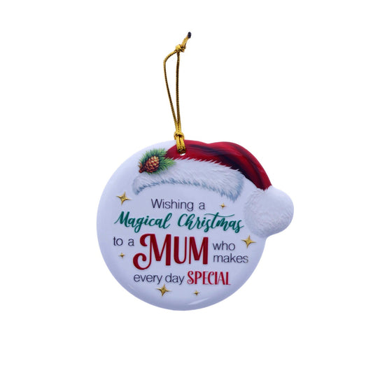 Christmas Sentiment Ceramic Plaque Special Mum