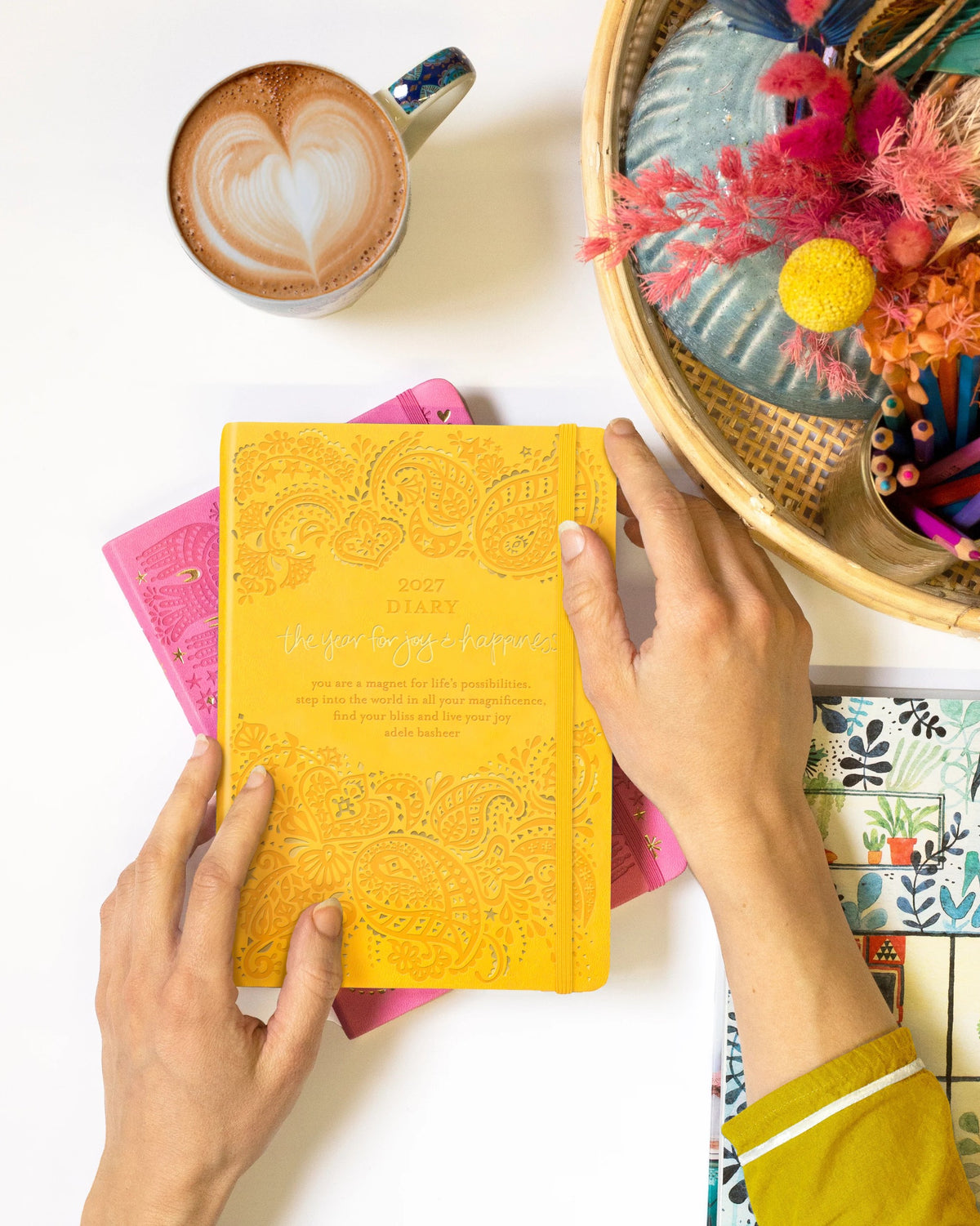 Intrinsic 2027 Diary Planner The Year For Joy & Happiness - Limoncello Yellow