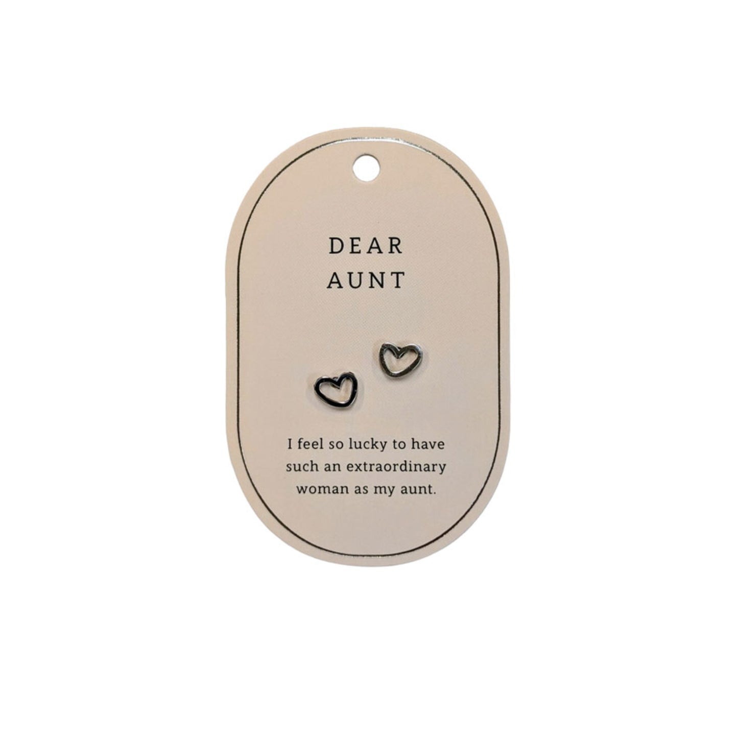 SWEETHEART AUNT SILVER EARRINGS