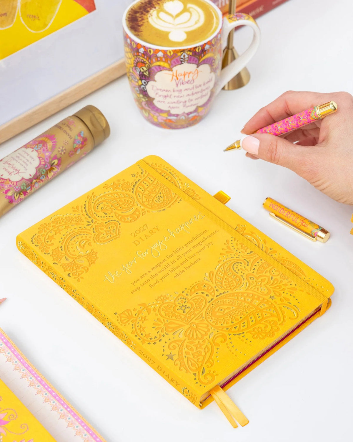 Intrinsic 2027 Diary Planner The Year For Joy & Happiness - Limoncello Yellow
