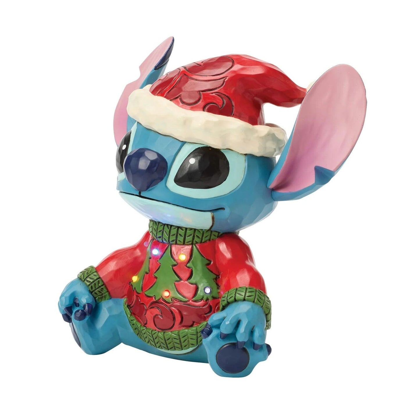 DISNEY TRADITIONS BY JIM SHORE CHRISTMAS STITCH SWEATER LED