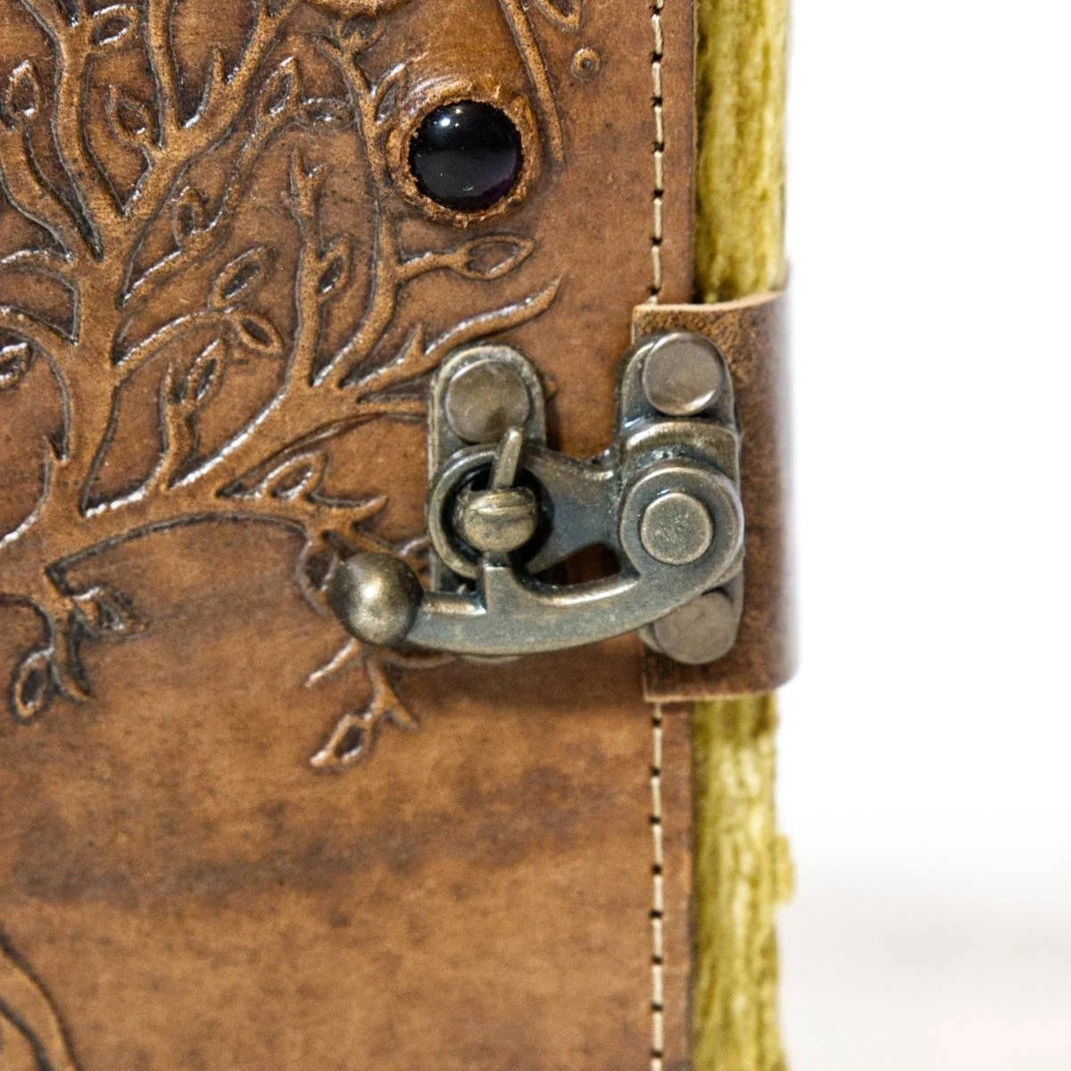 Leather Journal Parchment Style Paper Tree Of Stones