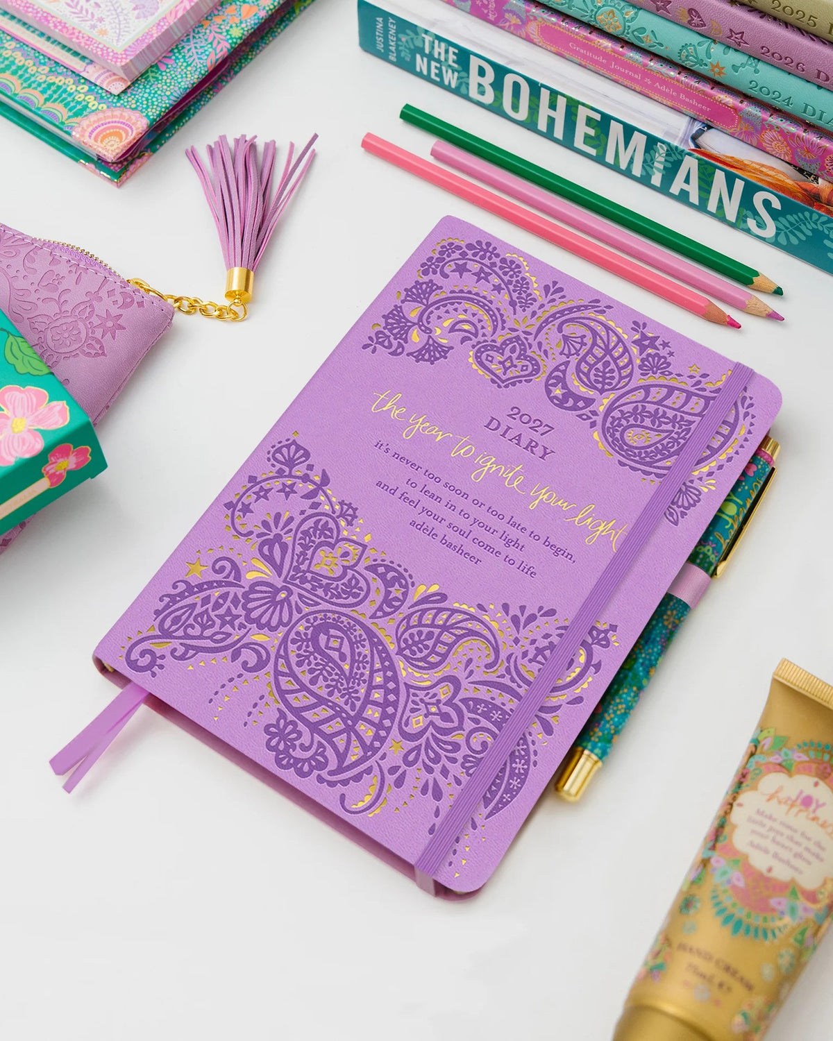 Intrinsic 2027 Diary Planner The Year To Ignite Your Light - Amethyst Purple