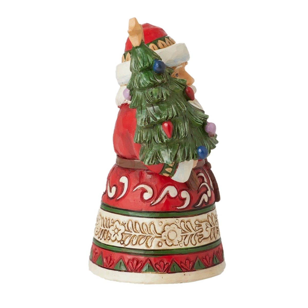 Heartwood Creek By Jim Shore Mini Santa Holding Tree Figurine