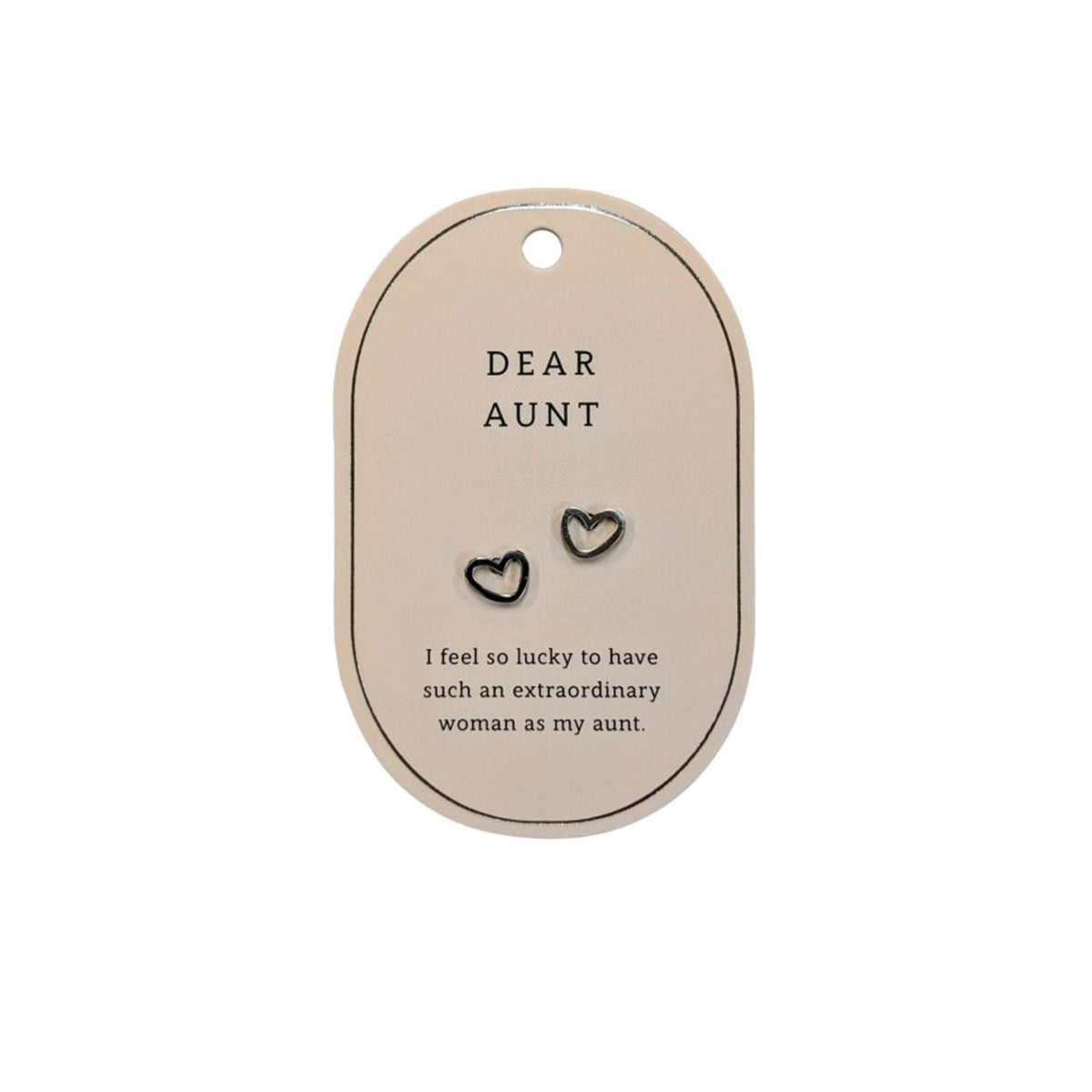 SWEETHEART AUNT SILVER EARRINGS