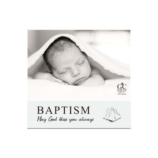 Photo Frame On White MDF Base Baptism