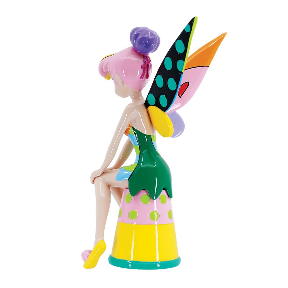 DISNEY BRITTO TINKER BELL SITTING ON THIMBLE LARGE FIGURINE