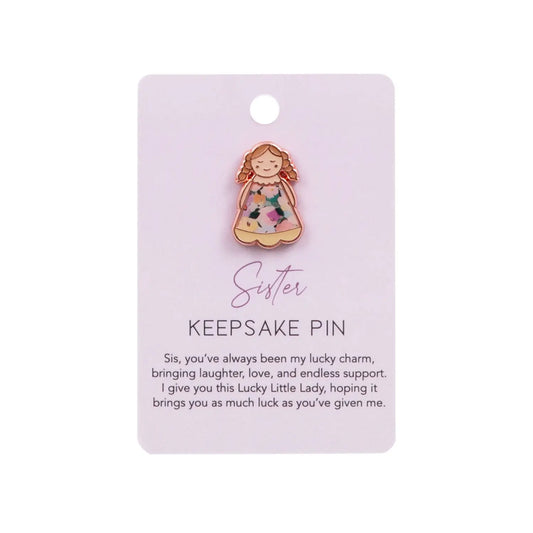 Keepsake Pin Lucky Little Ladies Sisters