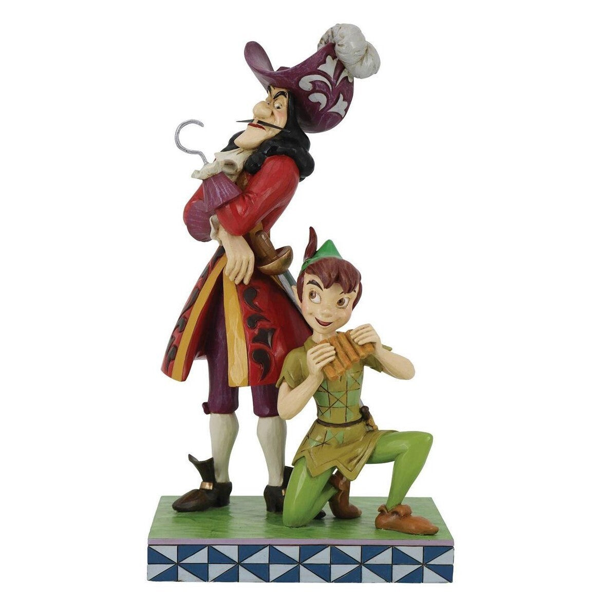 DISNEY TRADITIONS BY JIM SHORE PETER PAN & HOOK GOOD VS EVIL FIGURINE