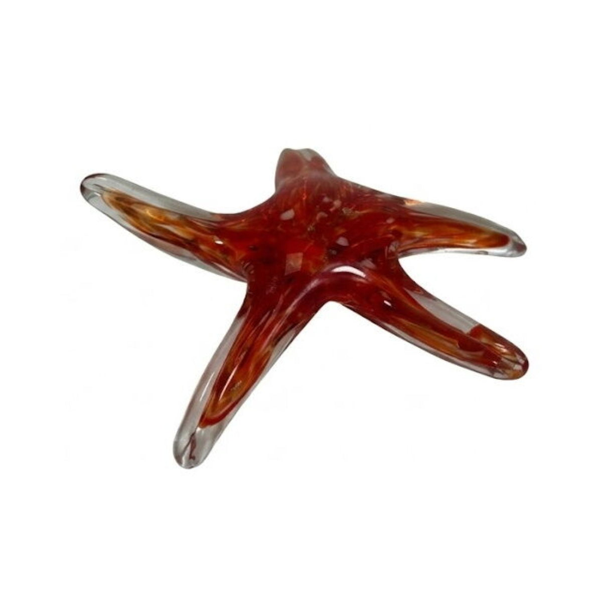 ZIBO ART GLASS SEA STAR RUBY