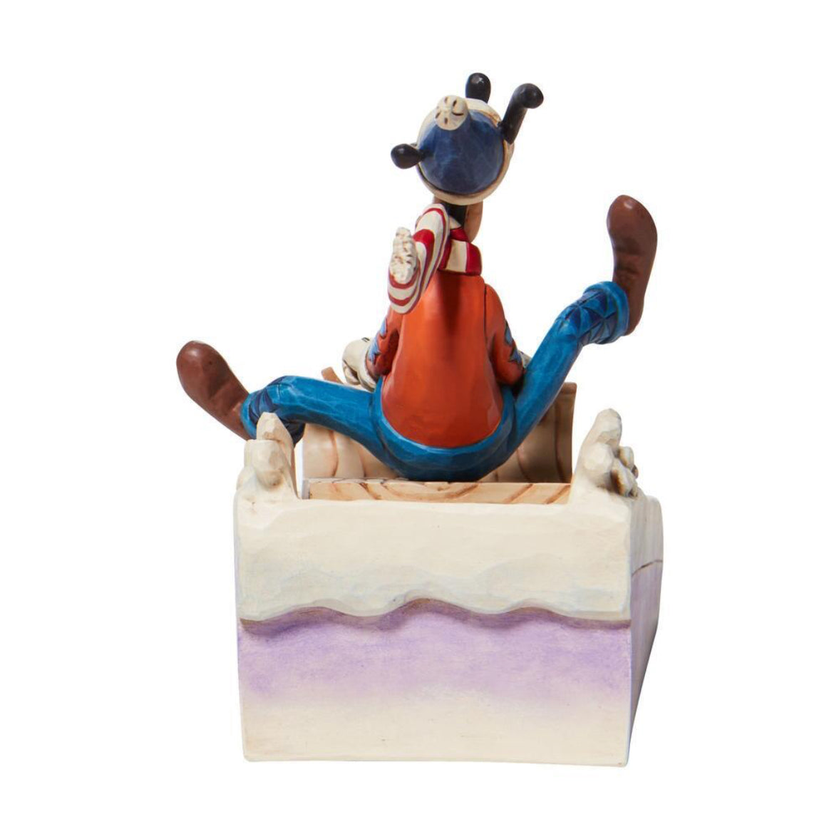 DISNEY TRADITIONS BY JIM SHORE GOOFY SLEDDING