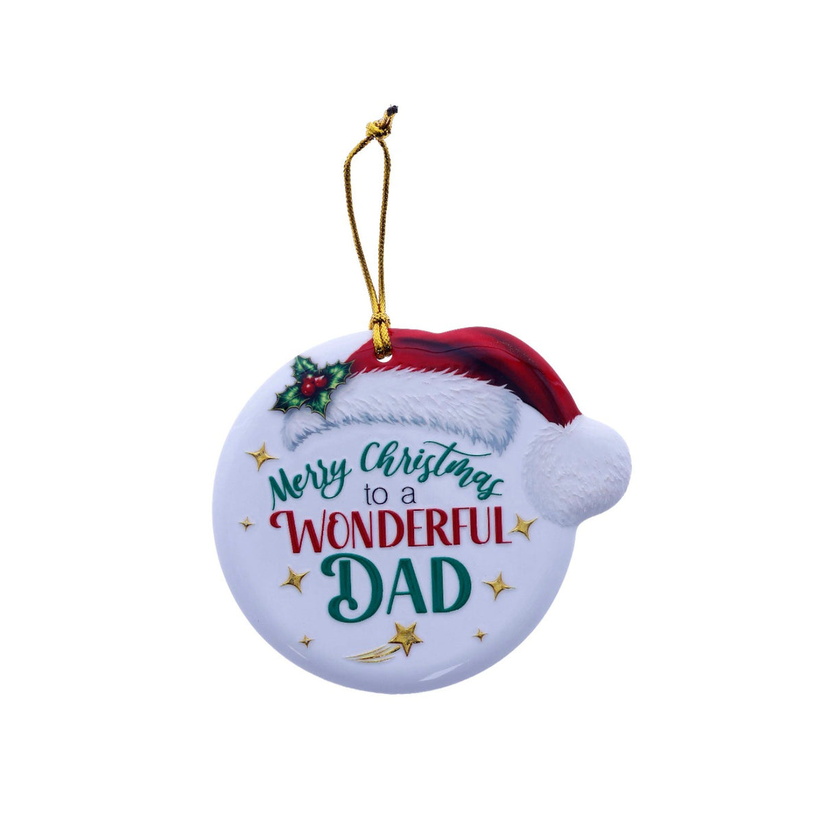 Christmas Sentiment Ceramic Plaque Dad