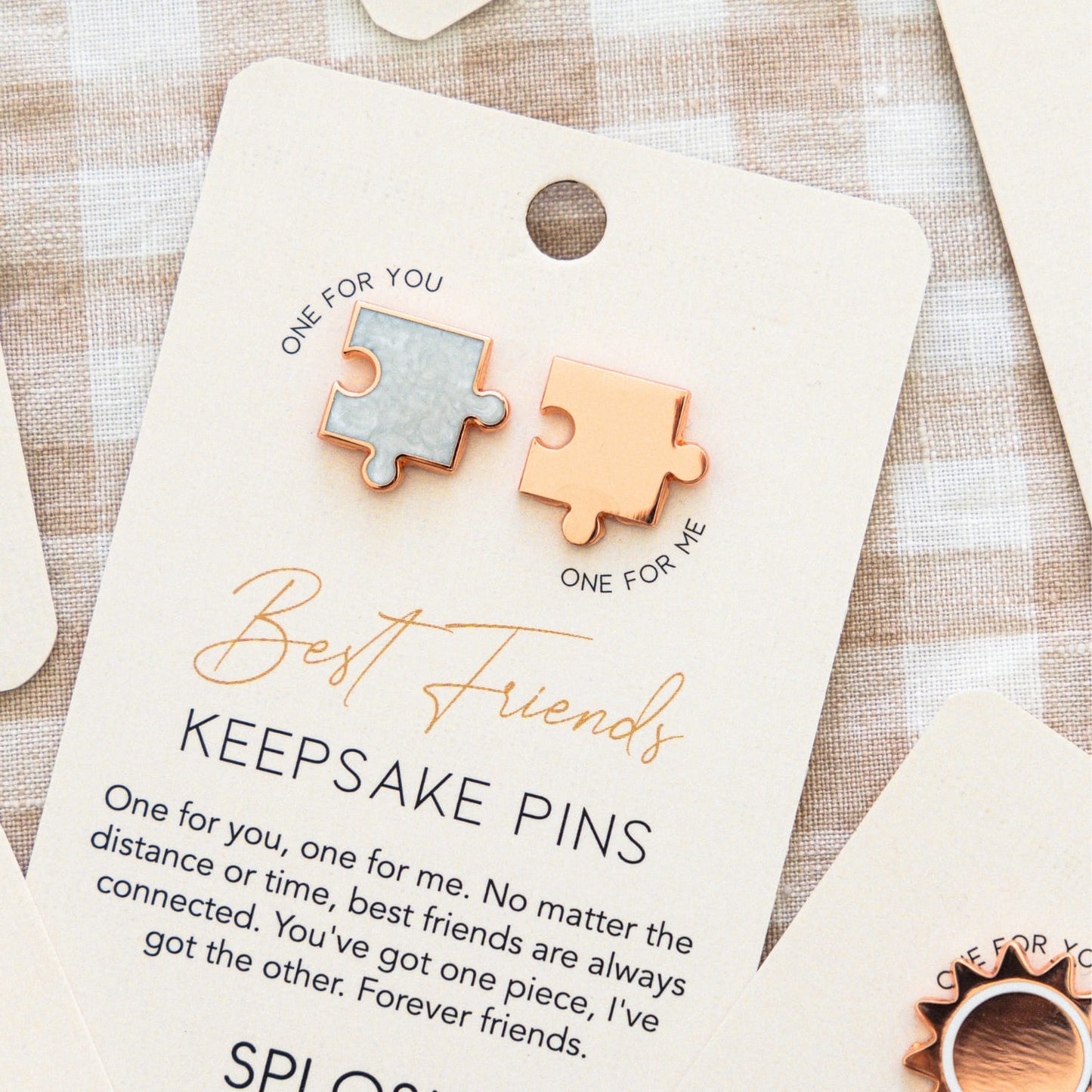 Keepsake Pin Forever Connected Best Friends