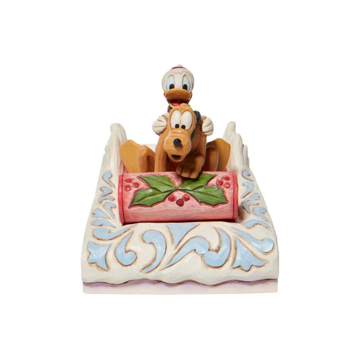 DISNEY TRADITIONS BY JIM SHORE DONALD & PLUTO SLEDDING