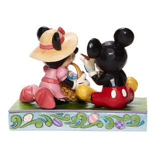 DISNEY TRADITIONS MICKEY AND MINNIE WITH EASTER EGGS 12CM