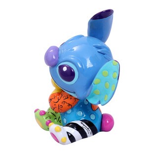 DISNEY BRITTO MINI FIGURINE LILO AND STITCH STITCH SITTING WITH HANDS TOGETHER CUTE