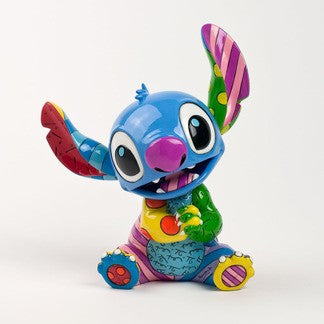 DISNEY BRITTO LILO AND STITCH STITCH SITTING HANDS TOGETHER LARGE 19CM