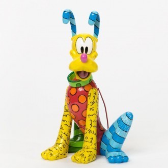 DISNEY BRITTO PLUTO SITTING LARGE FIGURINE 21CM