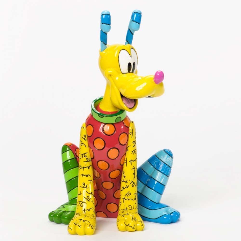 DISNEY BRITTO PLUTO SITTING LARGE FIGURINE 21CM