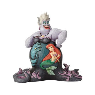 DISNEY TRADITIONS BY JIM SHORE URSULA WITH ARIEL SCENE 22CM