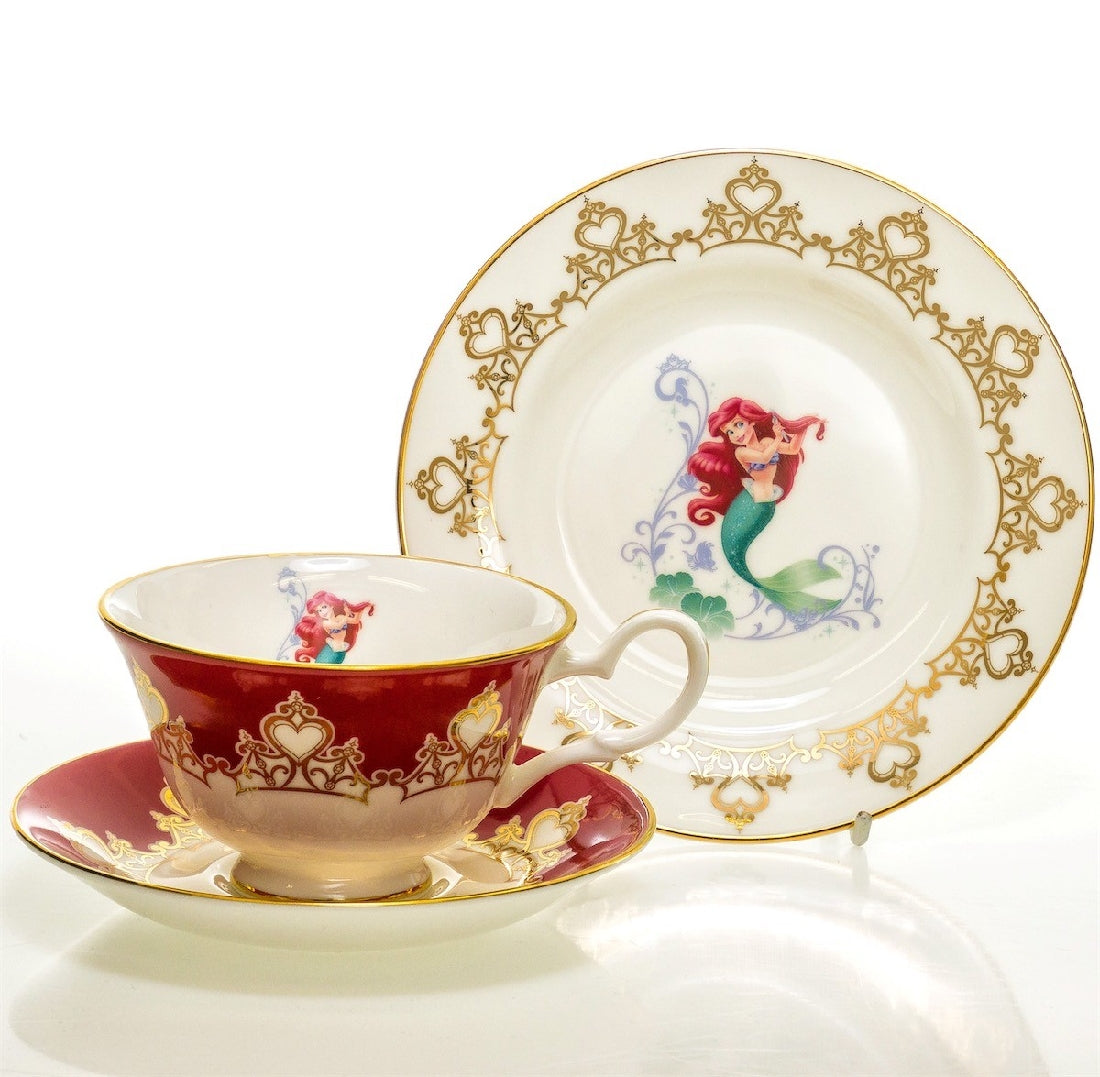 DISNEY ENGLISH LADIES COLLECTION CUP & SAUCER THE LITTLE MERMAID ARIEL