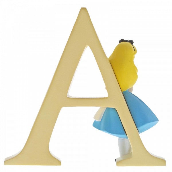 DISNEY SHOWCASE ENCHANTING COLLECTION ALPHABET LETTER FIGURINE "A" ALICE IN WONDERLAND