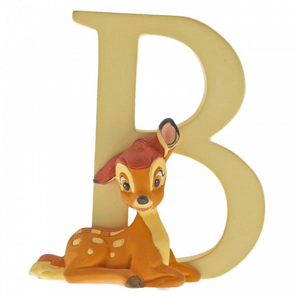 DISNEY SHOWCASE ENCHANTING COLLECTION ALPHABET LETTER FIGURINE "B" BAMBI