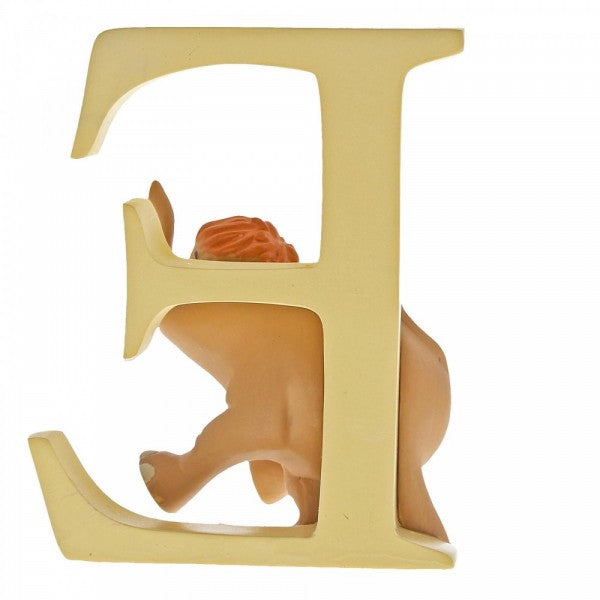 DISNEY SHOWCASE ENCHANTING COLLECTION ALPHABET LETTER FIGURINE "E" BABY ELEPHANT