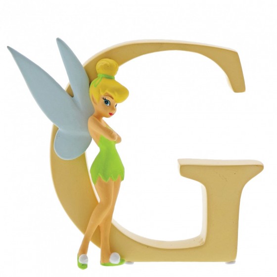 DISNEY SHOWCASE ENCHANTING COLLECTION ALPHABET LETTER FIGURINE "G" TINKER BELL