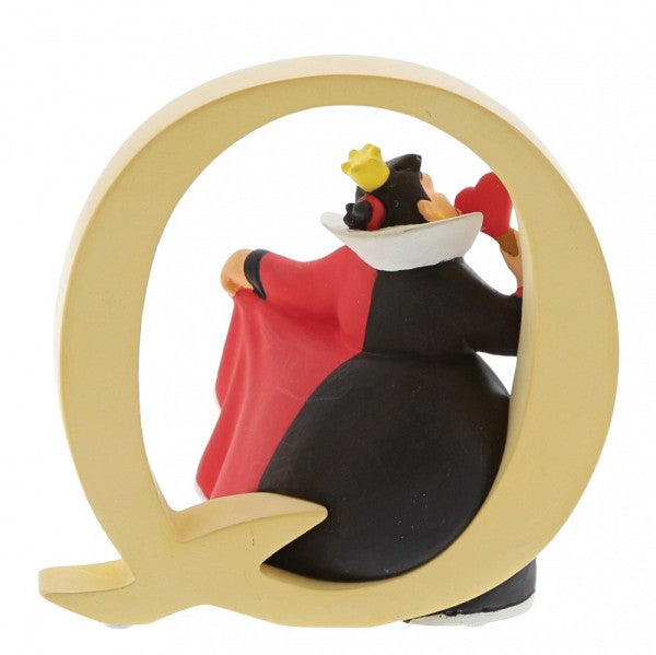 DISNEY SHOWCASE ENCHANTING COLLECTION ALPHABET LETTER FIGURINE "Q" QUEEN OF HEARTS